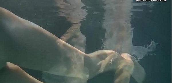  Polcharova and Siskina wet horny underwater lesbians